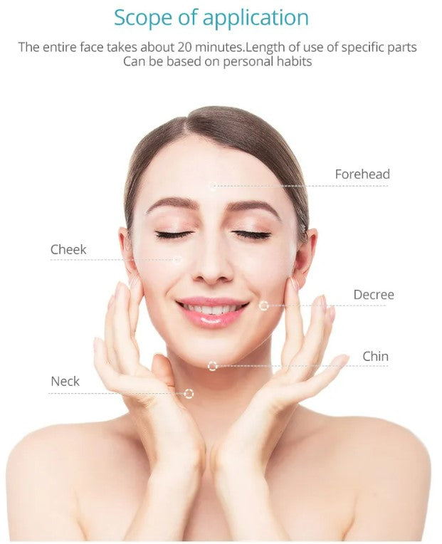 5-in-1 EMS & RF Facial Beauty Massager – White